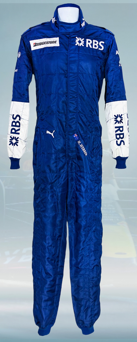 2005 Mark Webber BMW Williams F1 Suit