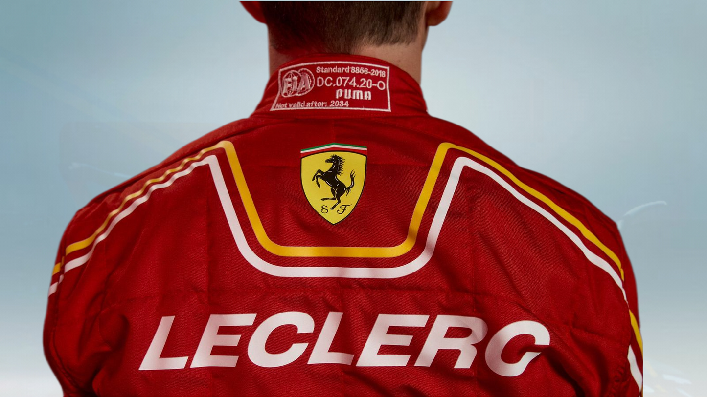 Charles Leclrec 2024 Race Suit F1 Scuderia Ferrari Racing - Rental Sports