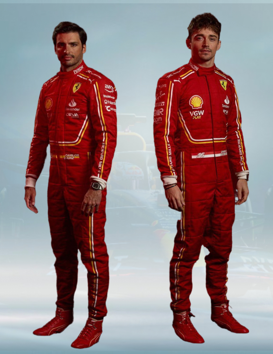 2024 Carlos Sainz Scuderia Ferrari Race Suit F1 - Rental Sports