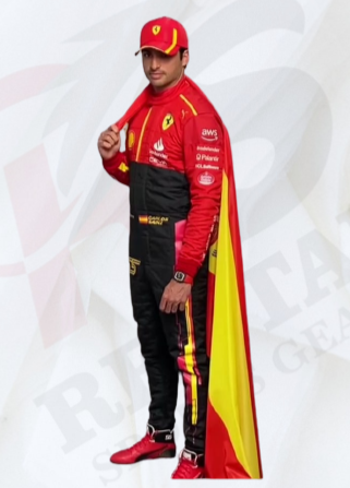 Carlos Sainz Ferrari 2023 Grand Prix race suit F1 - Rental Sports