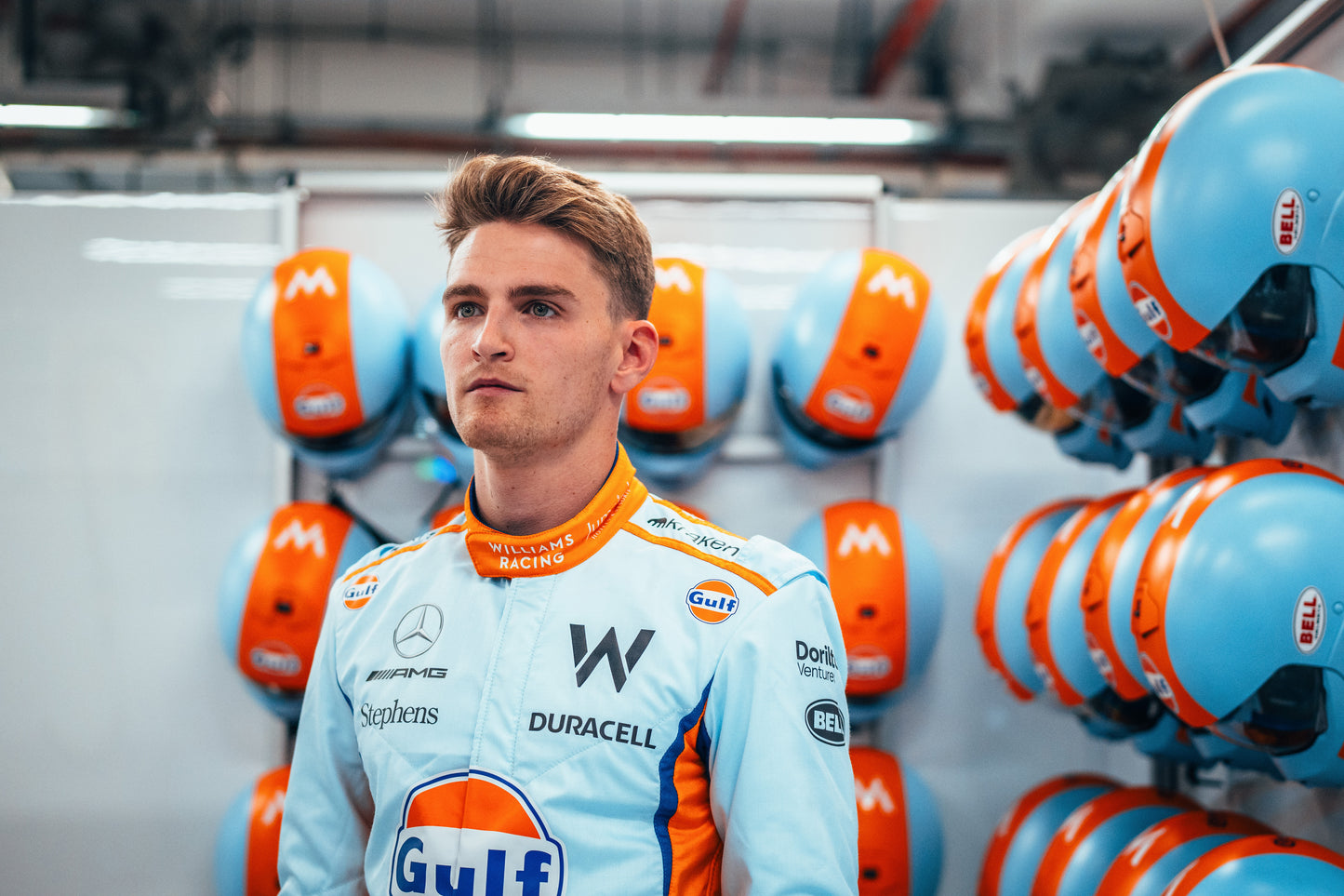 Logan Sargeant Gulf williams F1 Race Suit Singapore GP 2023 - Rental Sports
