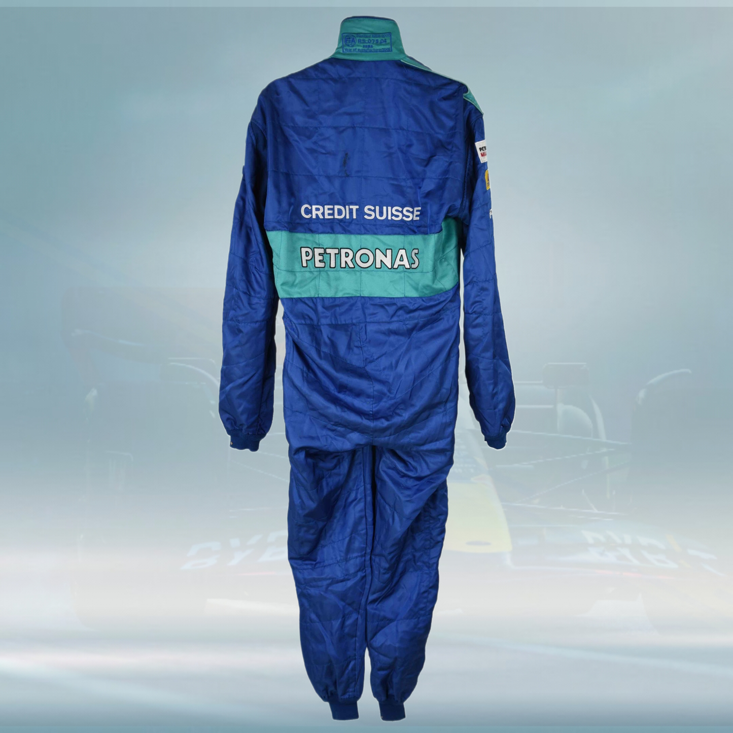 2005 Jacques Villeneuve Race Credit Suisse Sauber Petronas Puma F1 Suit