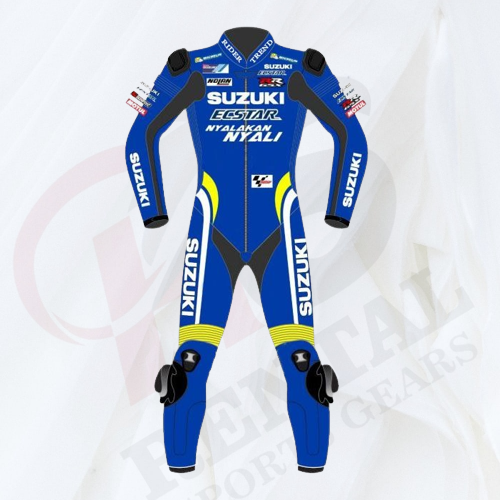 ALEX RINS SUZUKI MOTOGP 2018 LEATHER SUIT Motorbike - Rental Sports