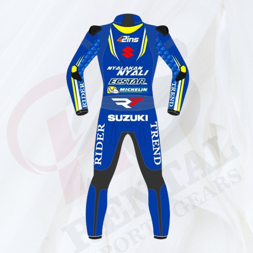 ALEX RINS SUZUKI MOTOGP 2018 LEATHER SUIT Motorbike - Rental Sports