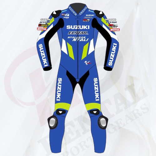 ALEX RINS SUZUKI MOTORBIKE motogp LEATHER SUIT - Rental Sports