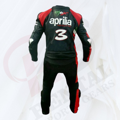 APRILIA MAX MOTORCYCLE RIDER SUIT Leather Motogp Racing SUIT - Rental Sports