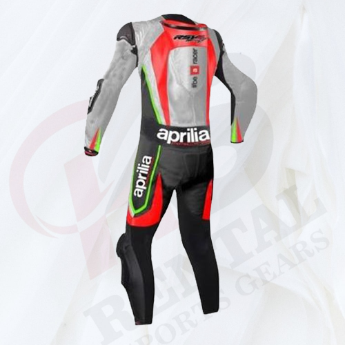 APRILIA MOTORCYCLE RACE SUIT LEATHER BIKER Racing SUIT - Rental Sports