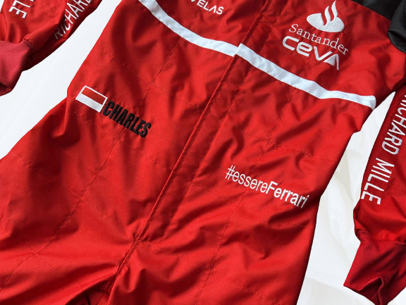 Charles Leclerc 2022 Racing Suit Ferrari F1 | F1 Replica Embroidery Race Suit - Rental Sports