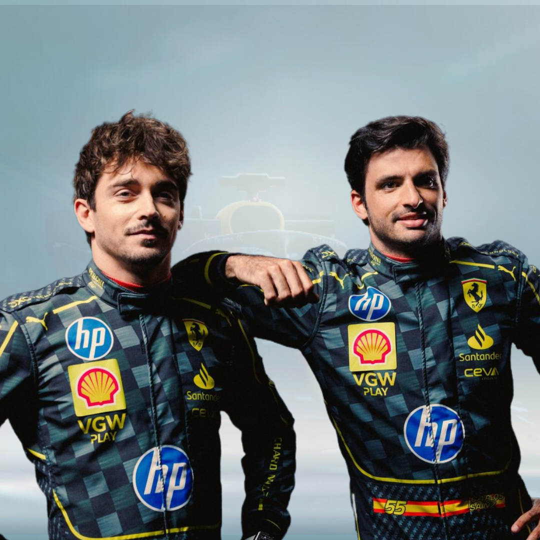 Scuderia Ferrari HP's Carlos Sainz carbon-fibre race suits Italian Grand Prix - Rental Sports