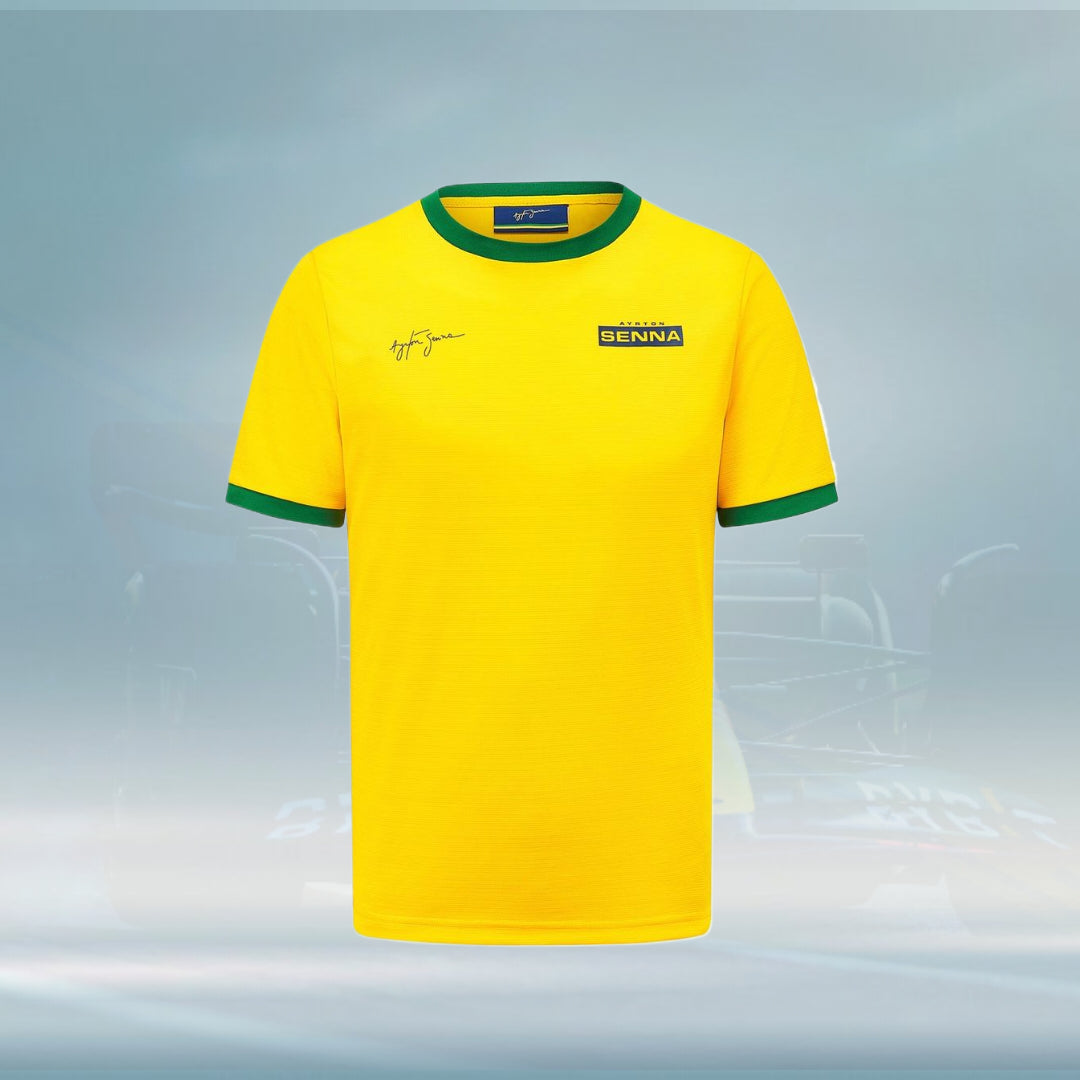 2022 Ayrton Senna Brazil Mens Sports T-shirt - Rental Sports
