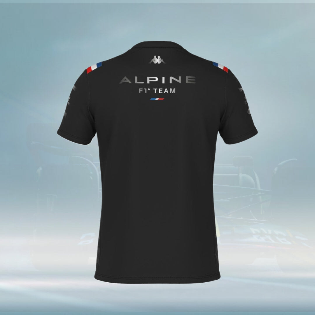 2022 Men's T-shirt Alpine F1 Team black - Rental Sports
