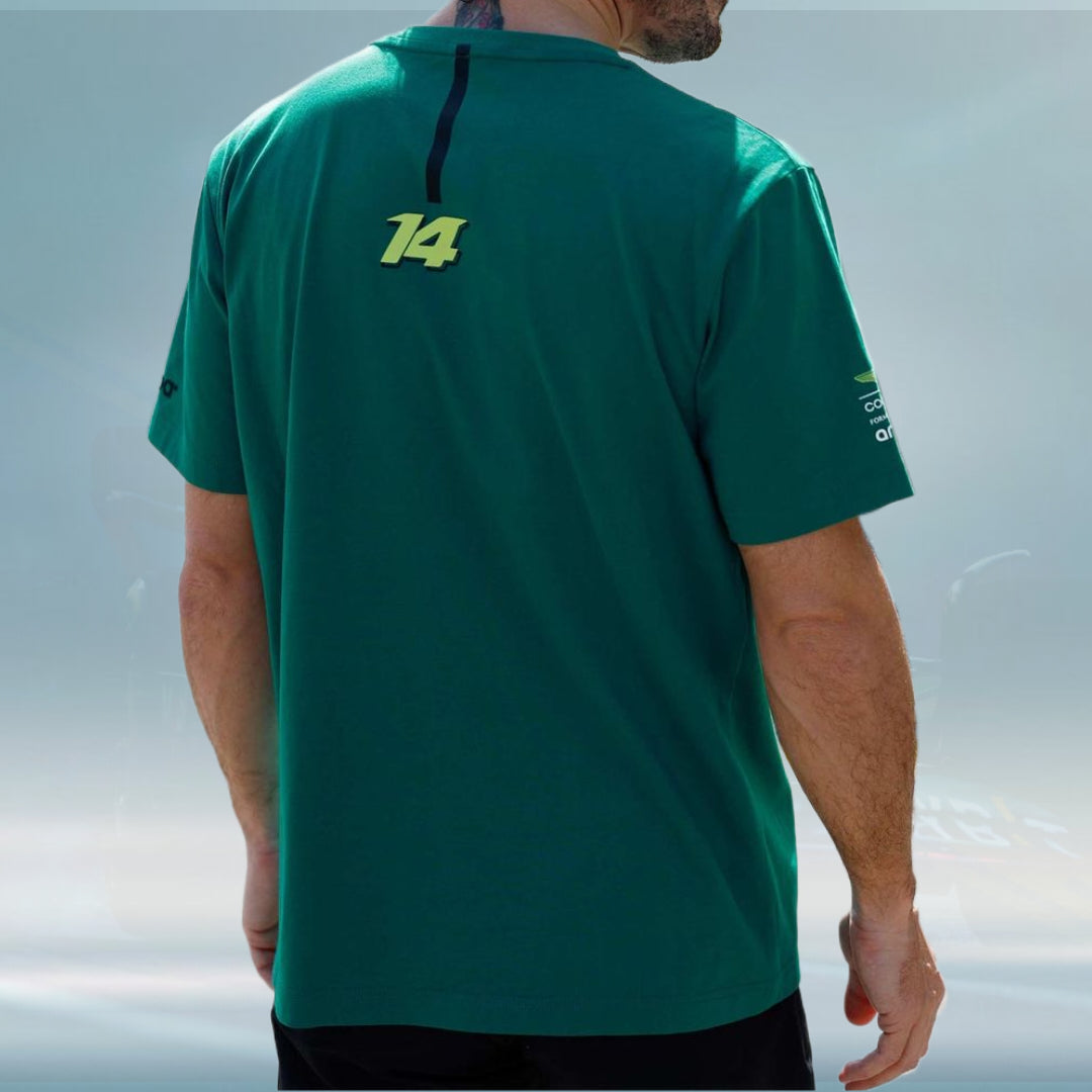 2023 Aston Martin UK F1 Kids Alonso Kimoa T-shirt green - Rental Sports