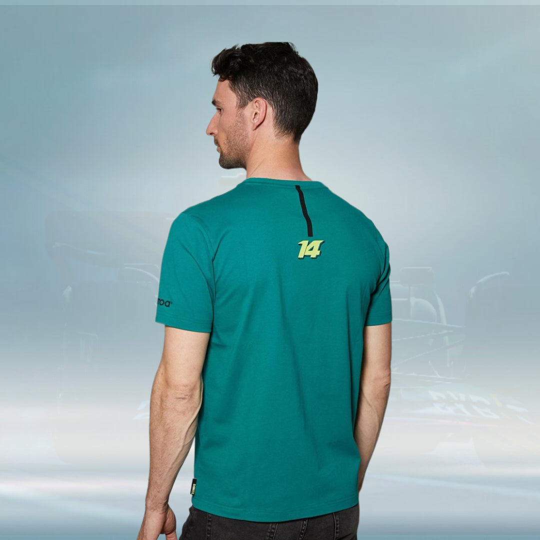 2023 Aston Martin UK F1 Kids Alonso Kimoa T-shirt green - Rental Sports