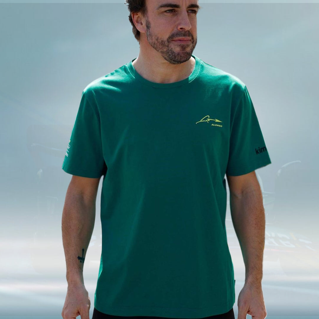 2023 Aston Martin UK F1 Kids Alonso Kimoa T-shirt green - Rental Sports
