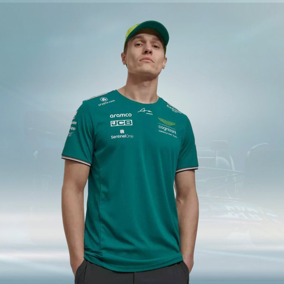 2023 Aston Martin UK F1 Mens Alonso Team T-shirt - Rental Sports