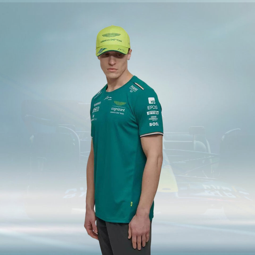 2023 Aston Martin UK F1 Mens Alonso Team T-shirt - Rental Sports