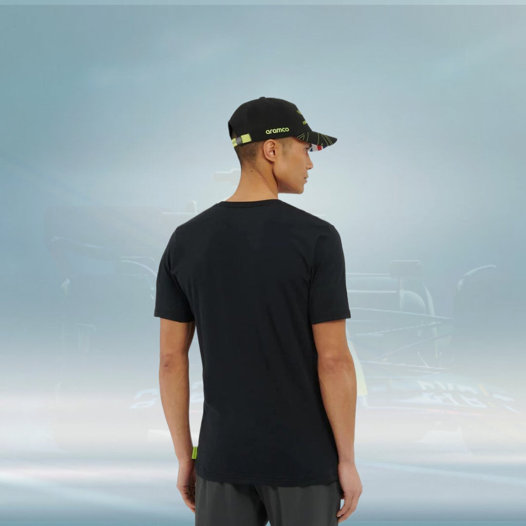 2023 Aston Martin UK F1 Mens Silverstone T-shirt black - Rental Sports