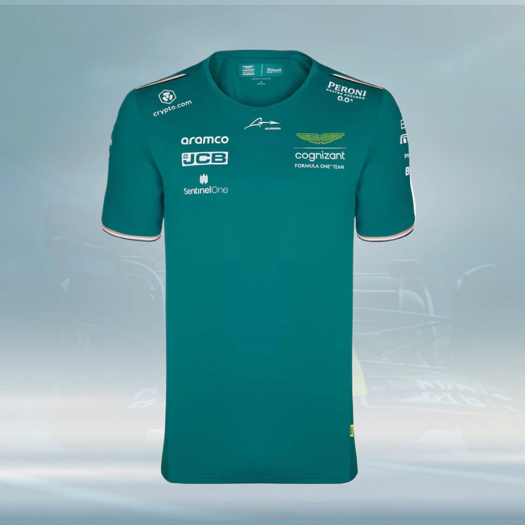 2023 Aston Martin UK F1 Mens Alonso Team T-shirt - Rental Sports