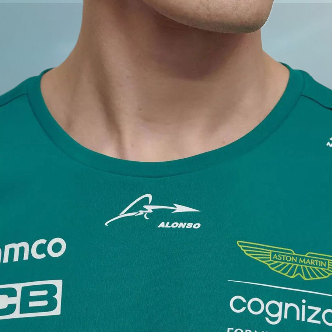 2023 Aston Martin UK F1 Mens Alonso Team T-shirt - Rental Sports