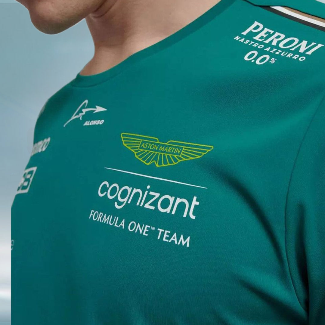2023 Aston Martin UK F1 Mens Alonso Team T-shirt - Rental Sports