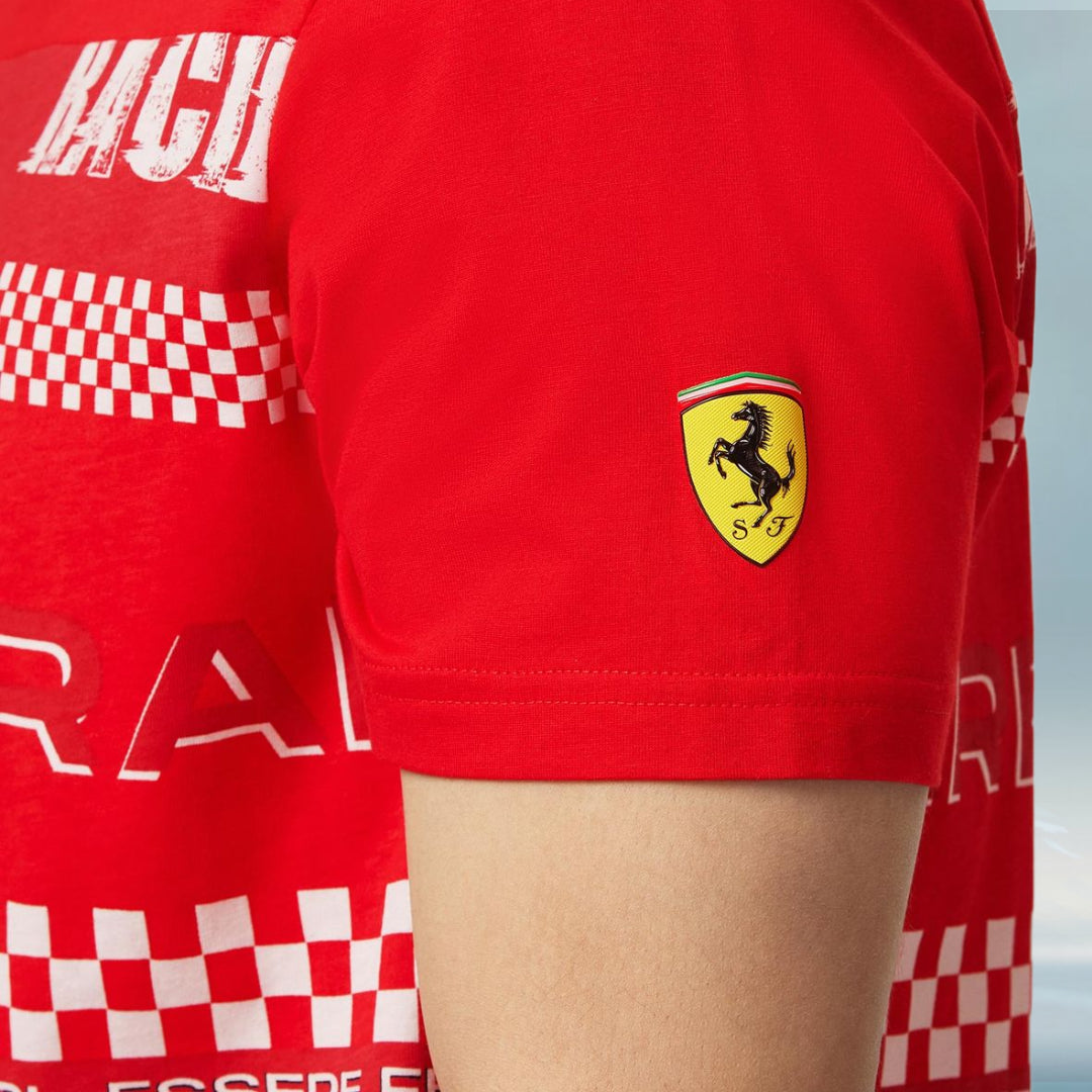 2023 Ferrari F1 Mens Graphic T-shirt - Rental Sports