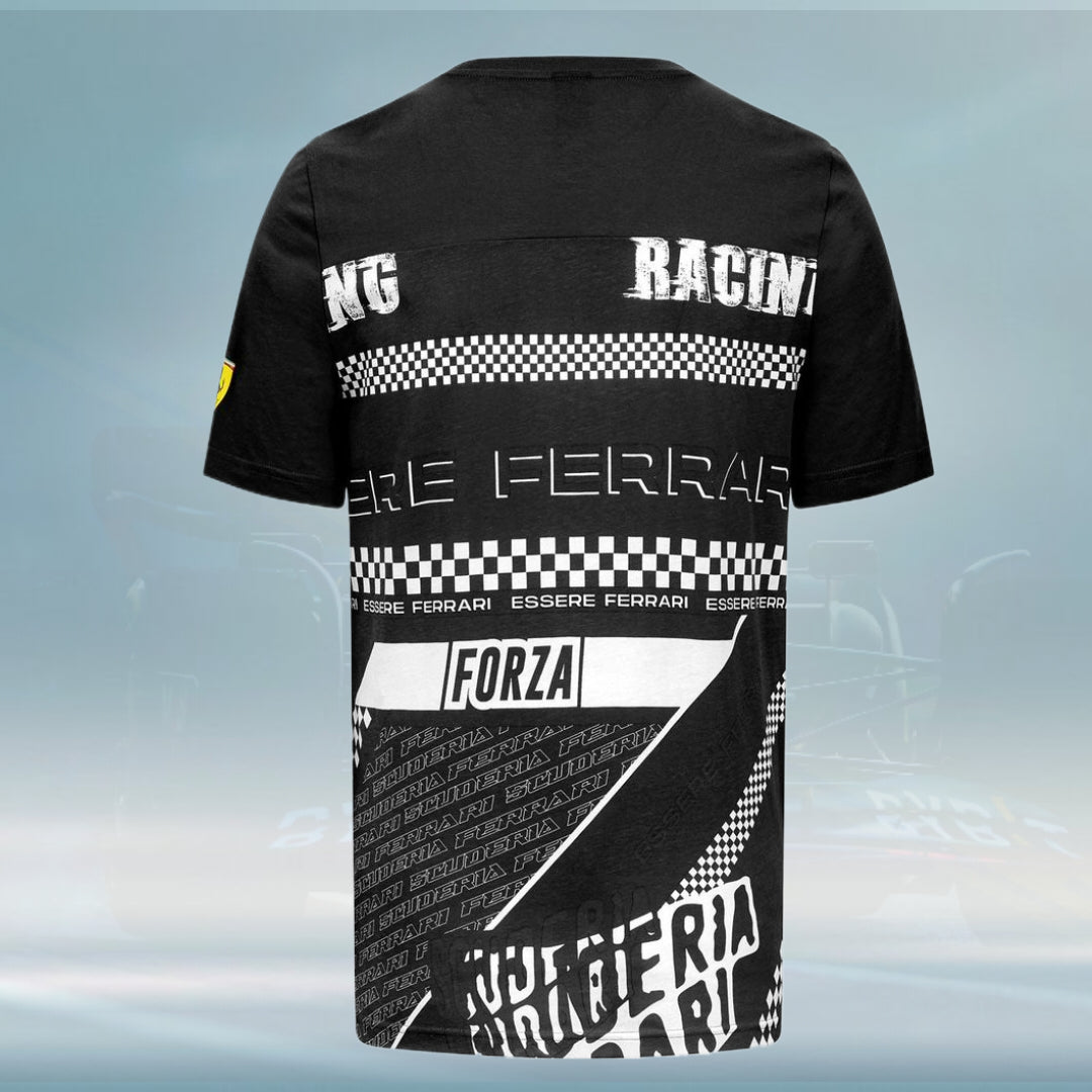 2023 Ferrari F1 Mens Graphic T-shirt - Rental Sports