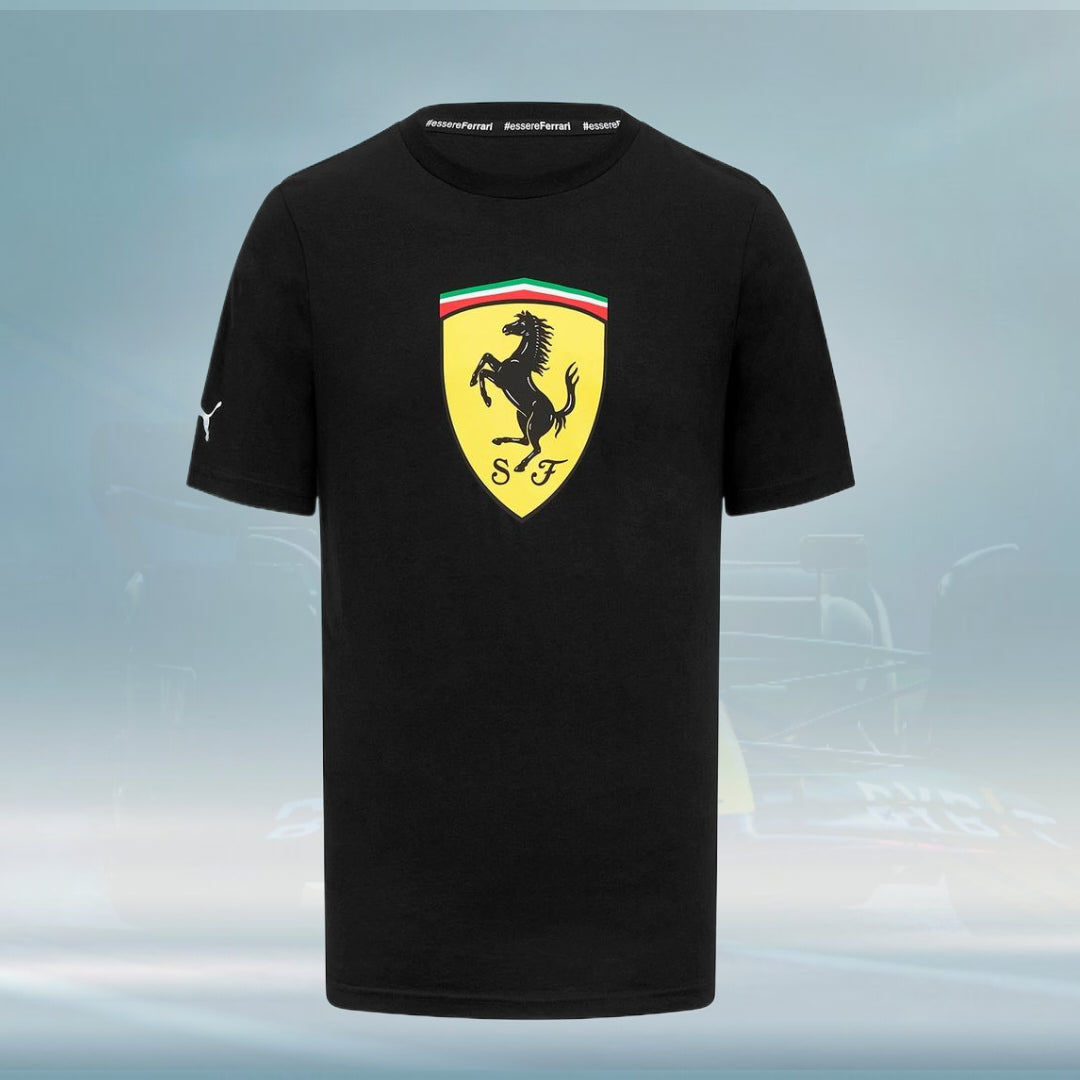 2023 Ferrari F1 Mens Shield T-shirt - Rental Sports