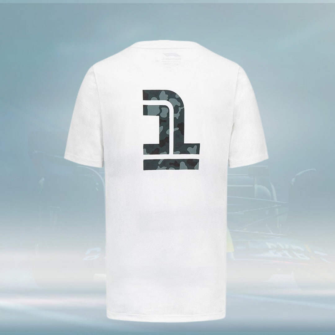 2023 Formula 1 Mens Camo Sports T-shirt White - Rental Sports