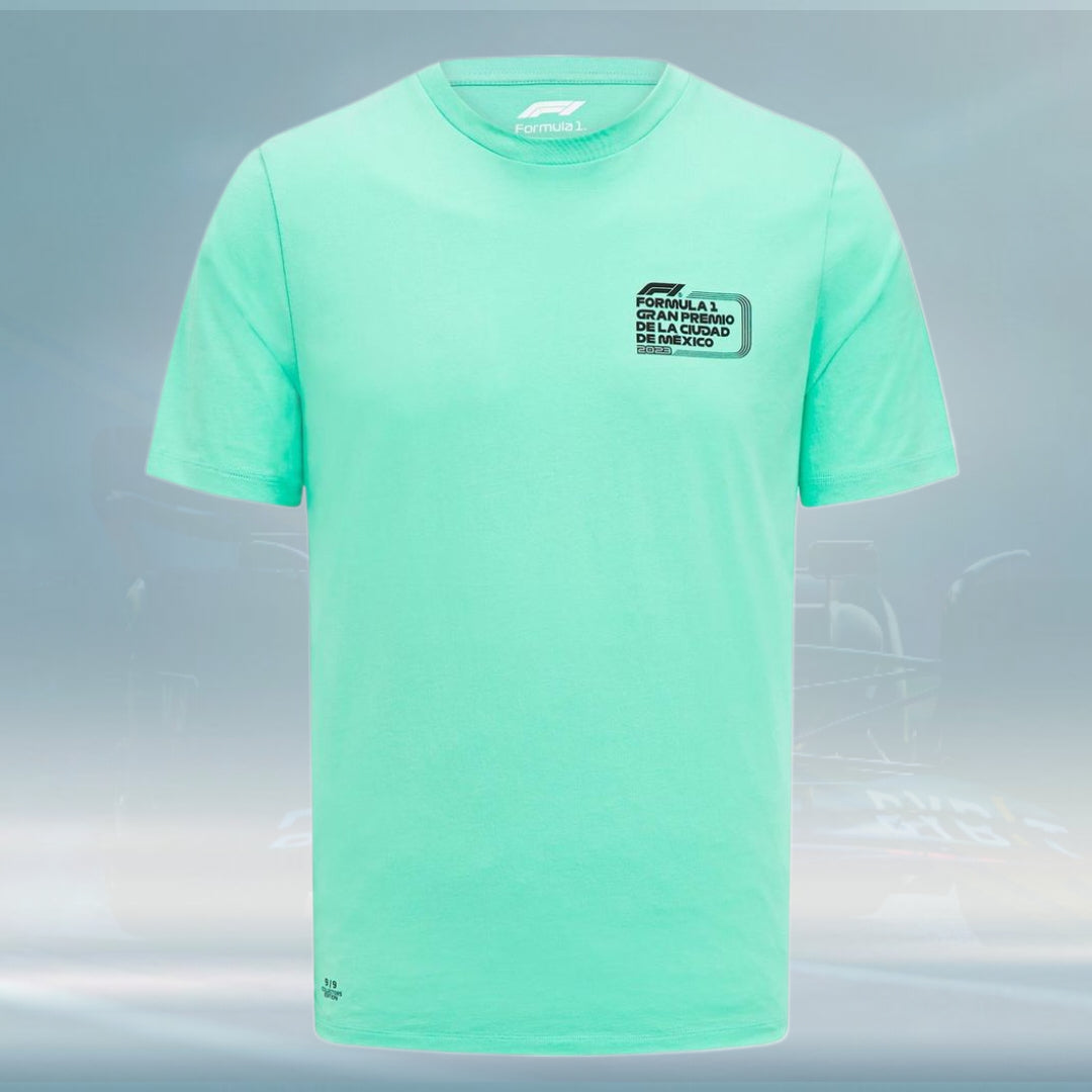 2023 Formula 1 Mens Mexico RS T-shirt Green - Rental Sports
