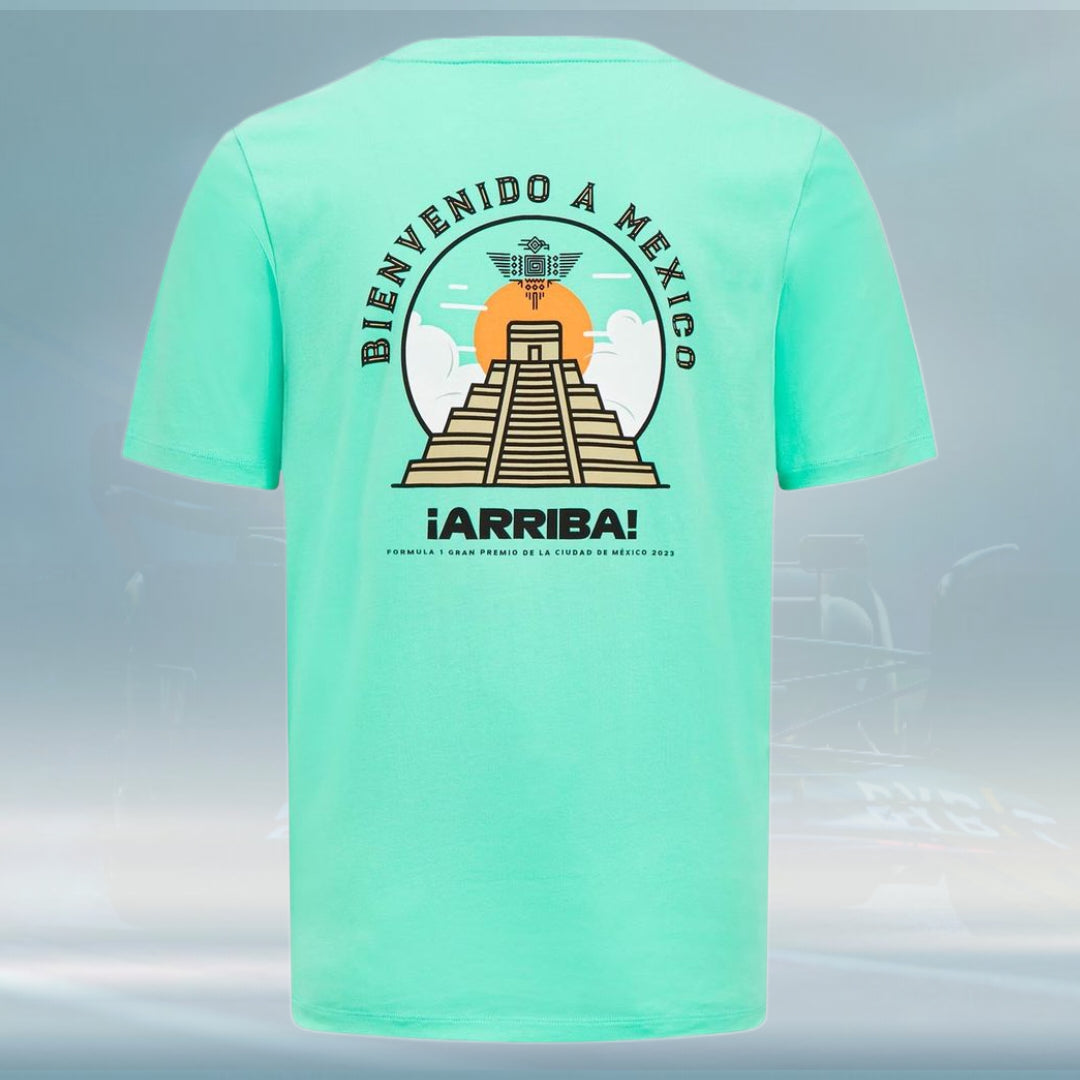 2023 Formula 1 Mens Mexico RS T-shirt Green - Rental Sports