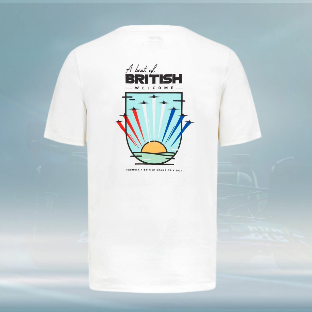 2023 Formula 1 Mens Silverstone RS T-shirt White - Rental Sports