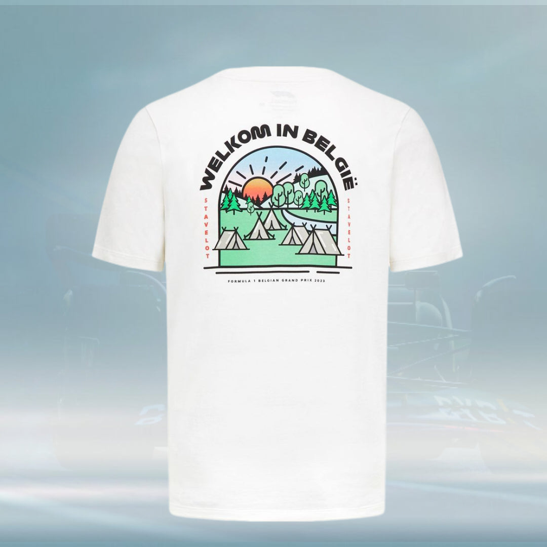 2023 Formula 1 Mens Spa RS T-shirt White - Rental Sports