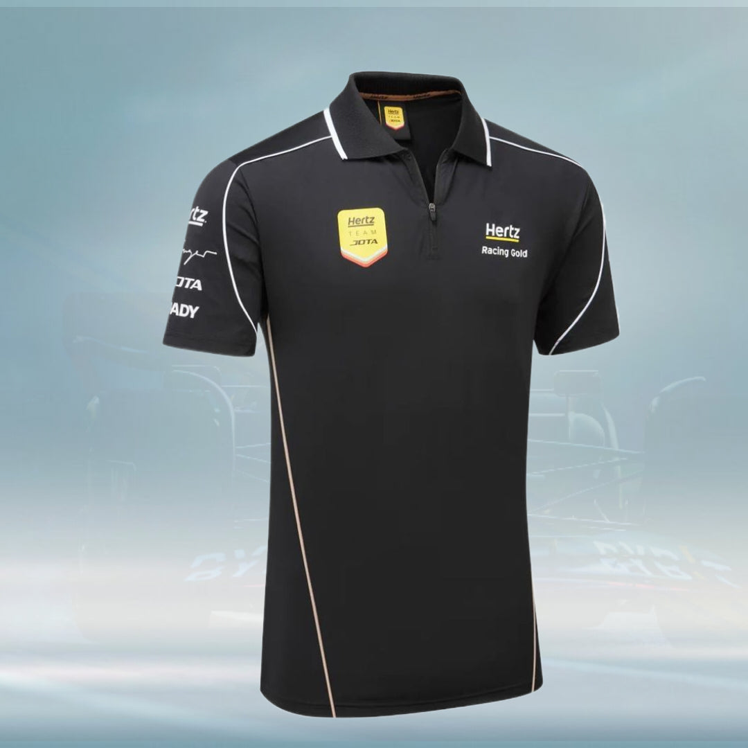 2023 Hertz Team Jota WEC Mens Polo Shirt black - Rental Sports