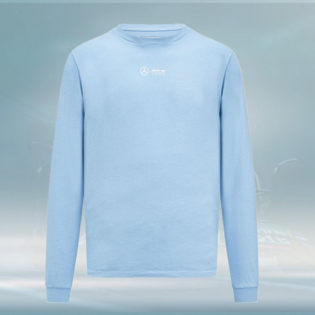 2023 Mercedes AMG F1 Mens LS Retro Longsleeve T-shirt - Rental Sports
