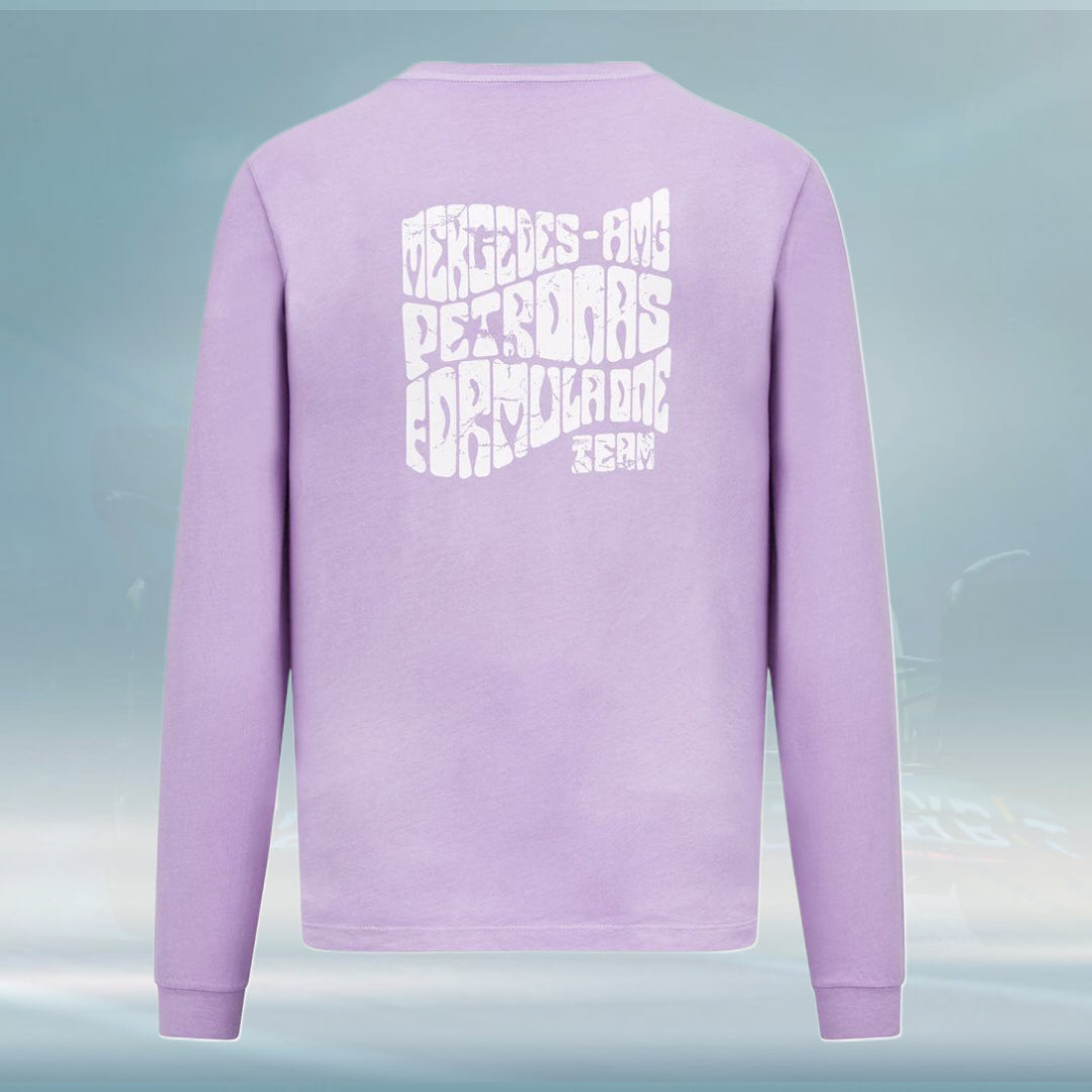 2023 Mercedes AMG F1 Mens LS Retro Longsleeve T-shirt - Rental Sports