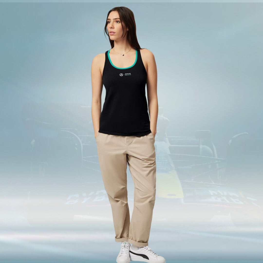 2023 Mercedes AMG Germany F1 Ladies Racerback Vest Black - Rental Sports