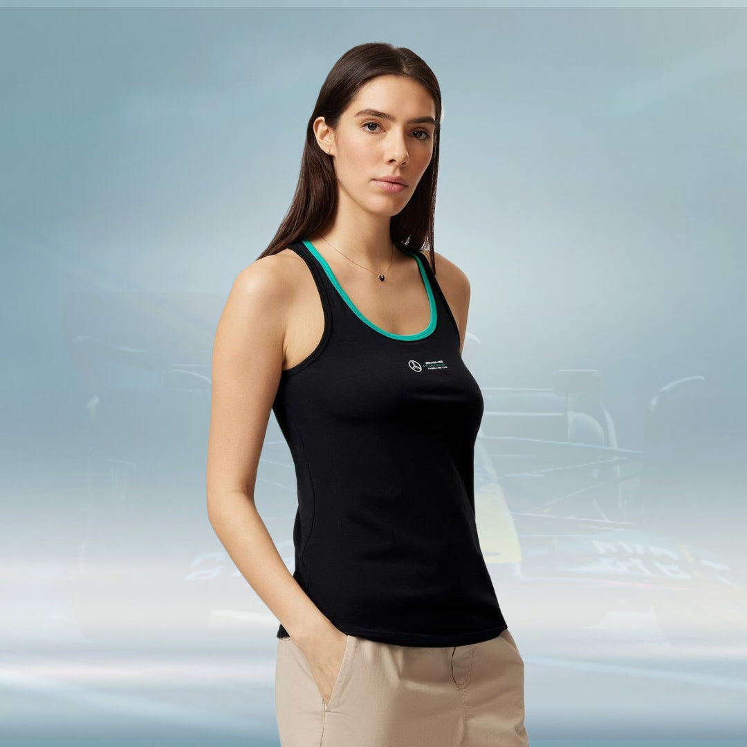 2023 Mercedes AMG Germany F1 Ladies Racerback Vest Black - Rental Sports