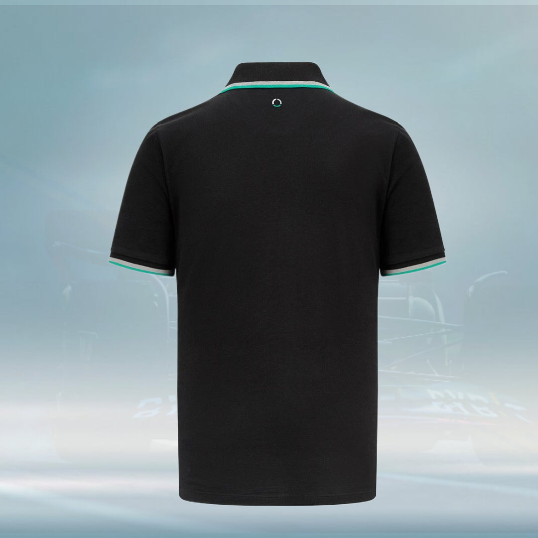 2023 Mercedes AMG Germany F1 Mens Classic Polo Shirt black - Rental Sports