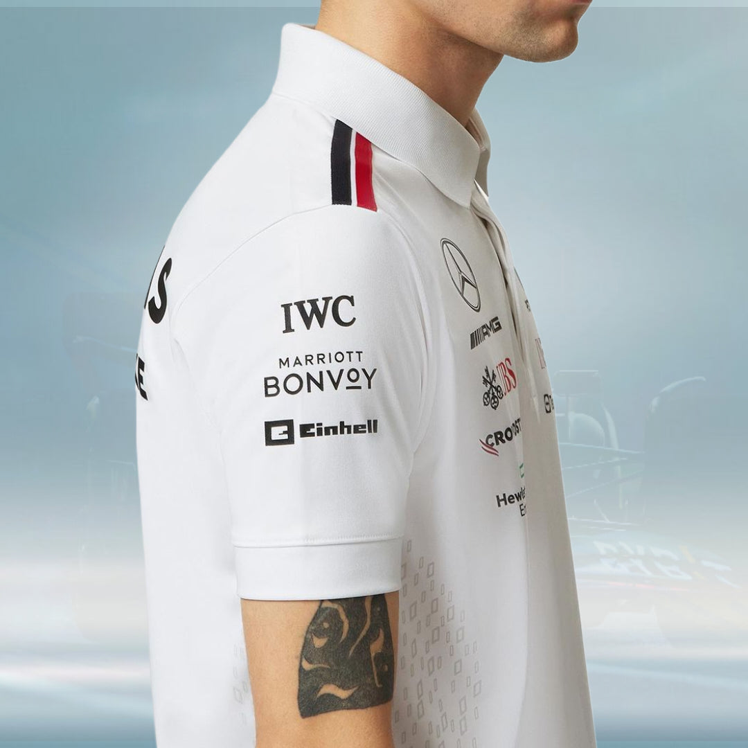 2023 Mercedes AMG Germany F1 Mens Team Polo Shirt - Rental Sports
