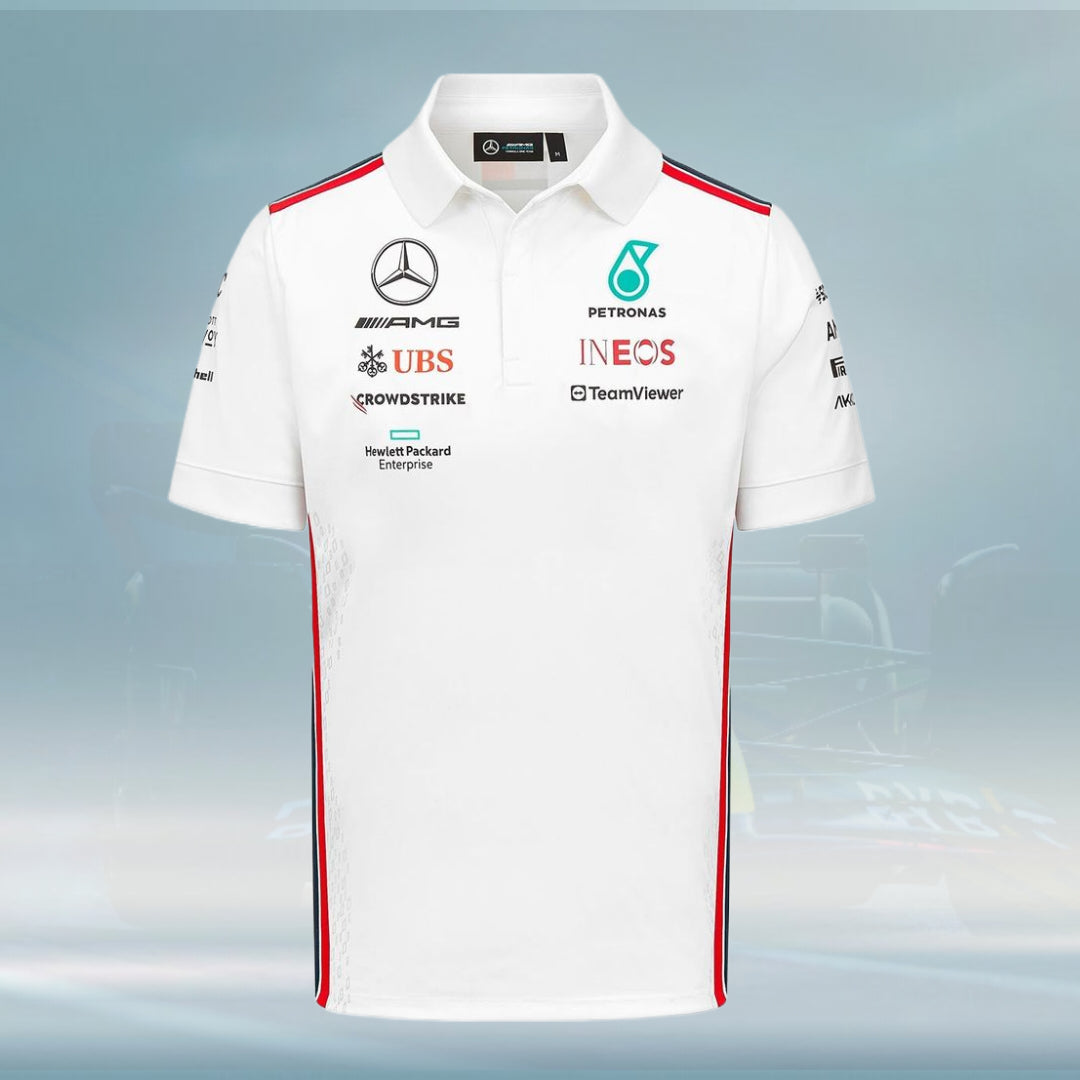 2023 Mercedes AMG Germany F1 Mens Team Polo Shirt - Rental Sports