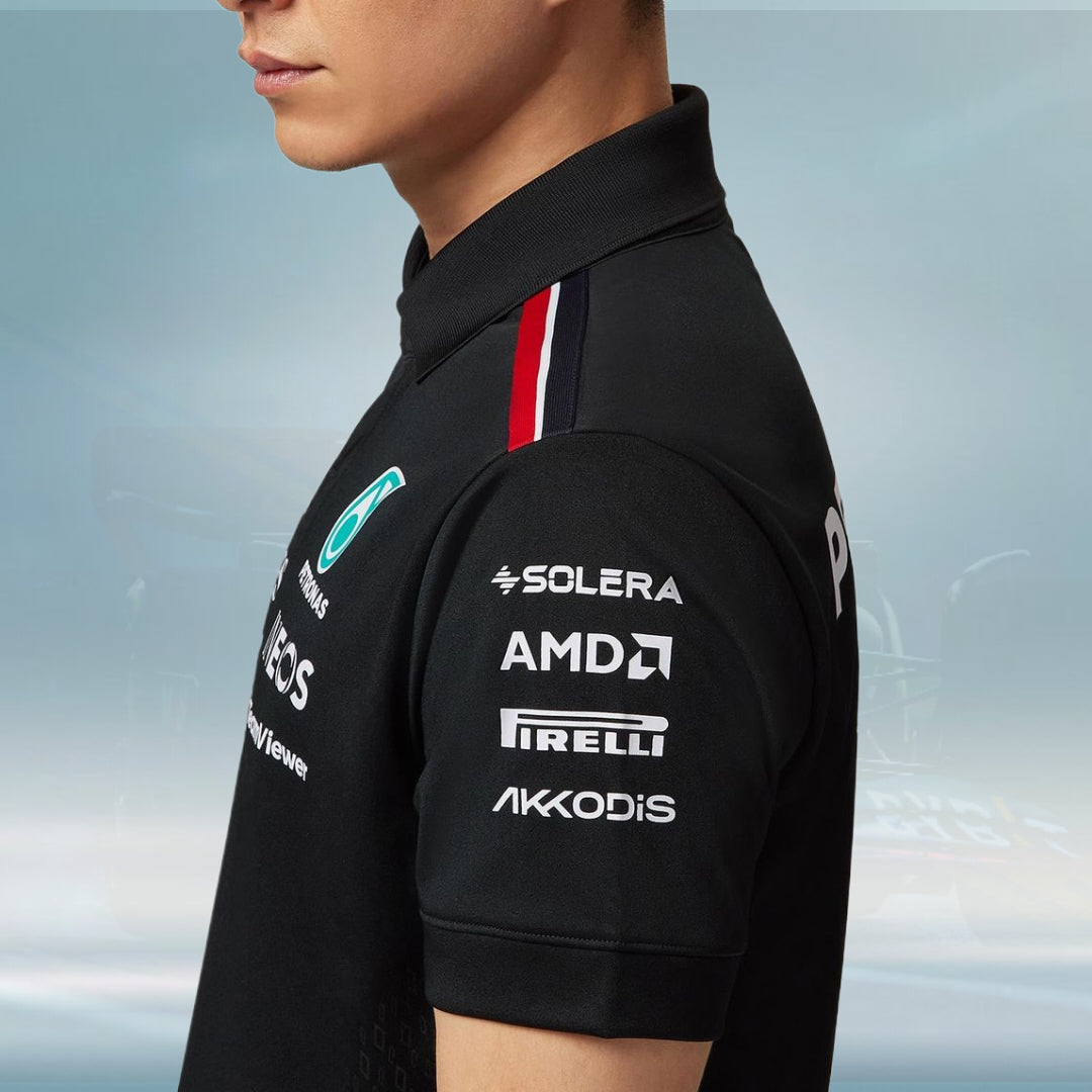2023 Mercedes AMG Germany F1 Mens Team Polo Shirt - Rental Sports