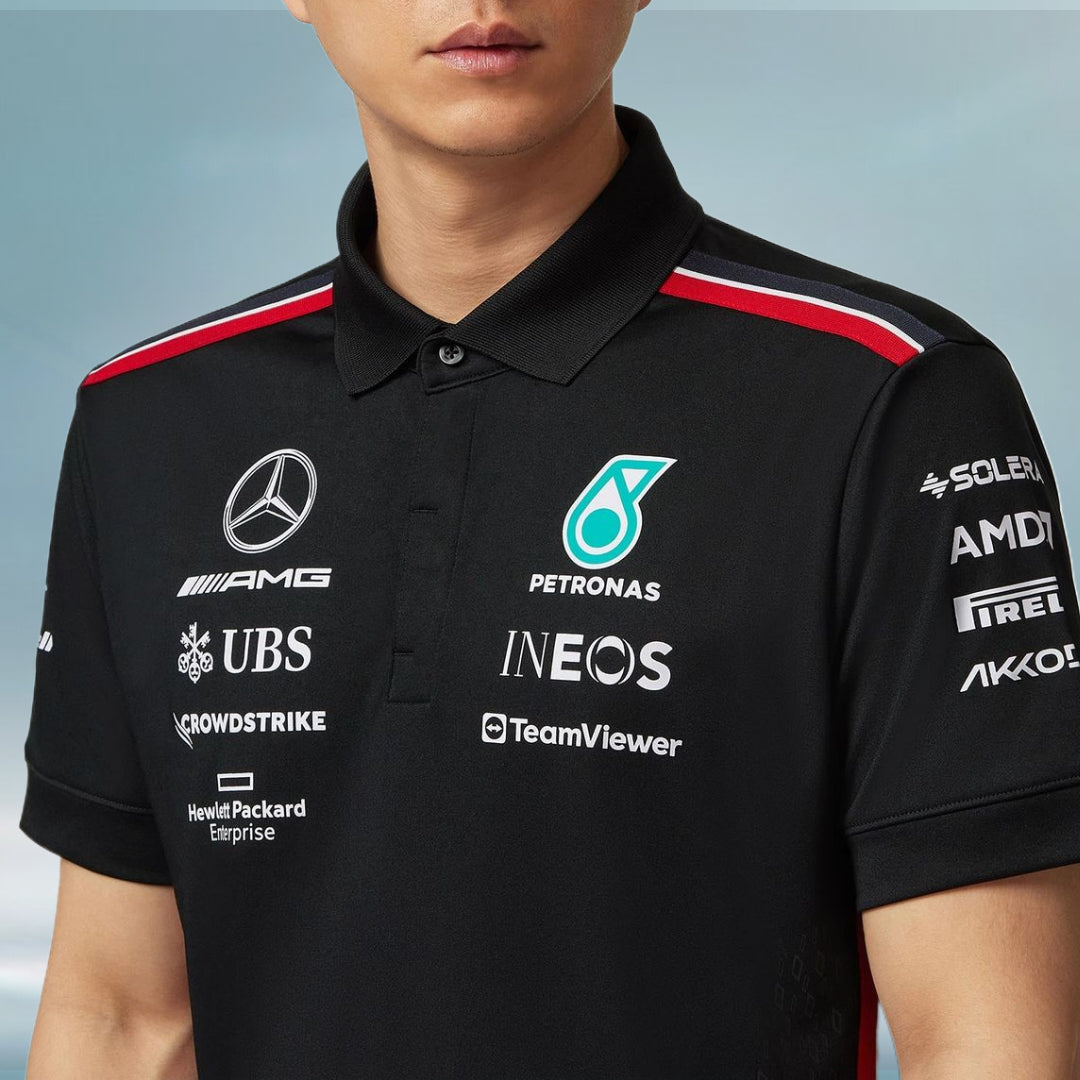 2023 Mercedes AMG Germany F1 Mens Team Polo Shirt - Rental Sports