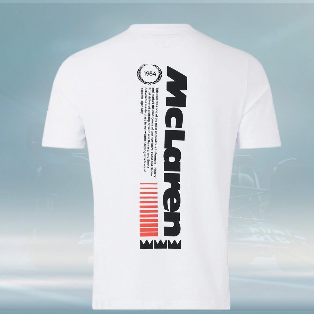 2023 Team McLaren F1 Mens Monaco Race T-Shirt White - Rental Sports