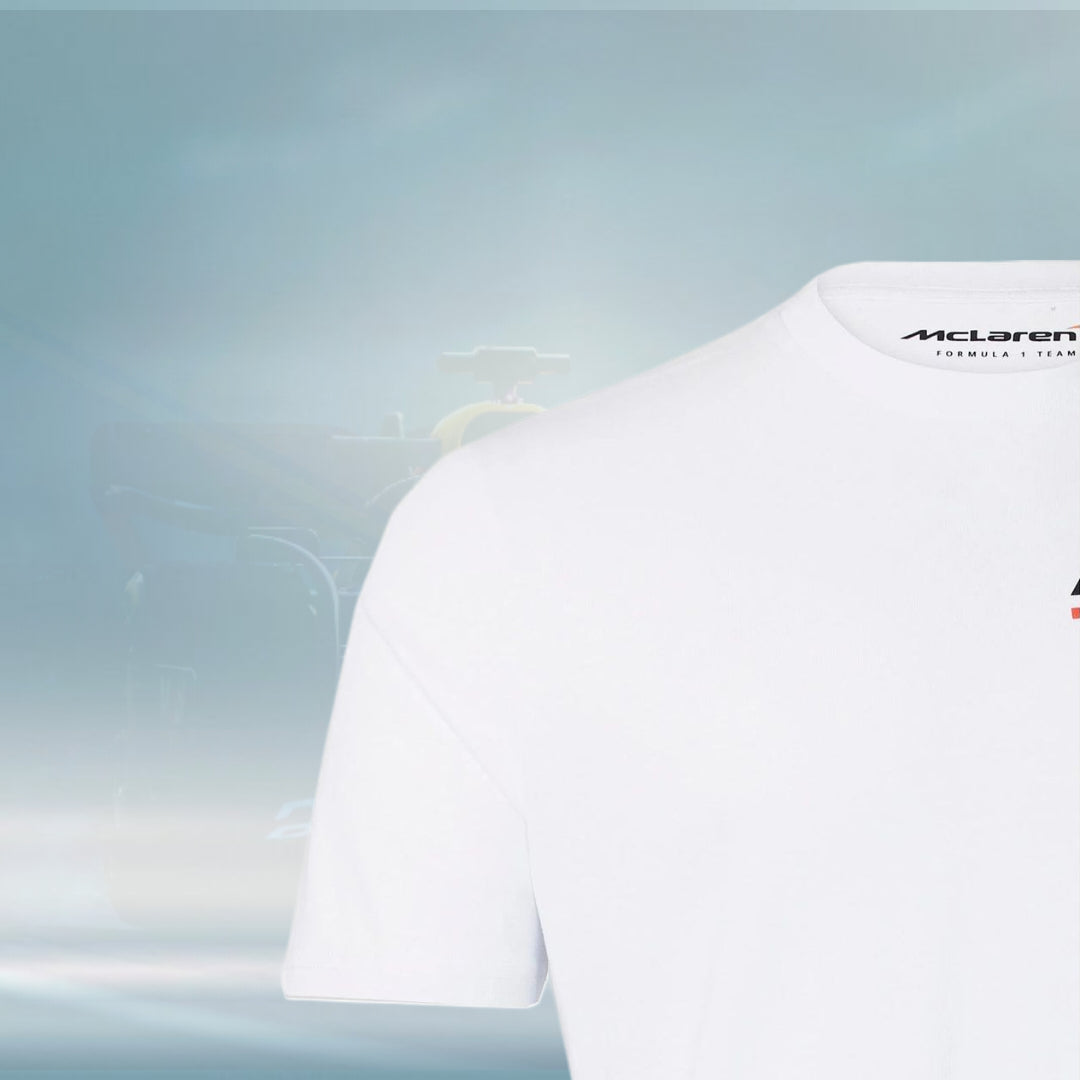2023 Team McLaren F1 Mens Monaco Race T-Shirt White - Rental Sports