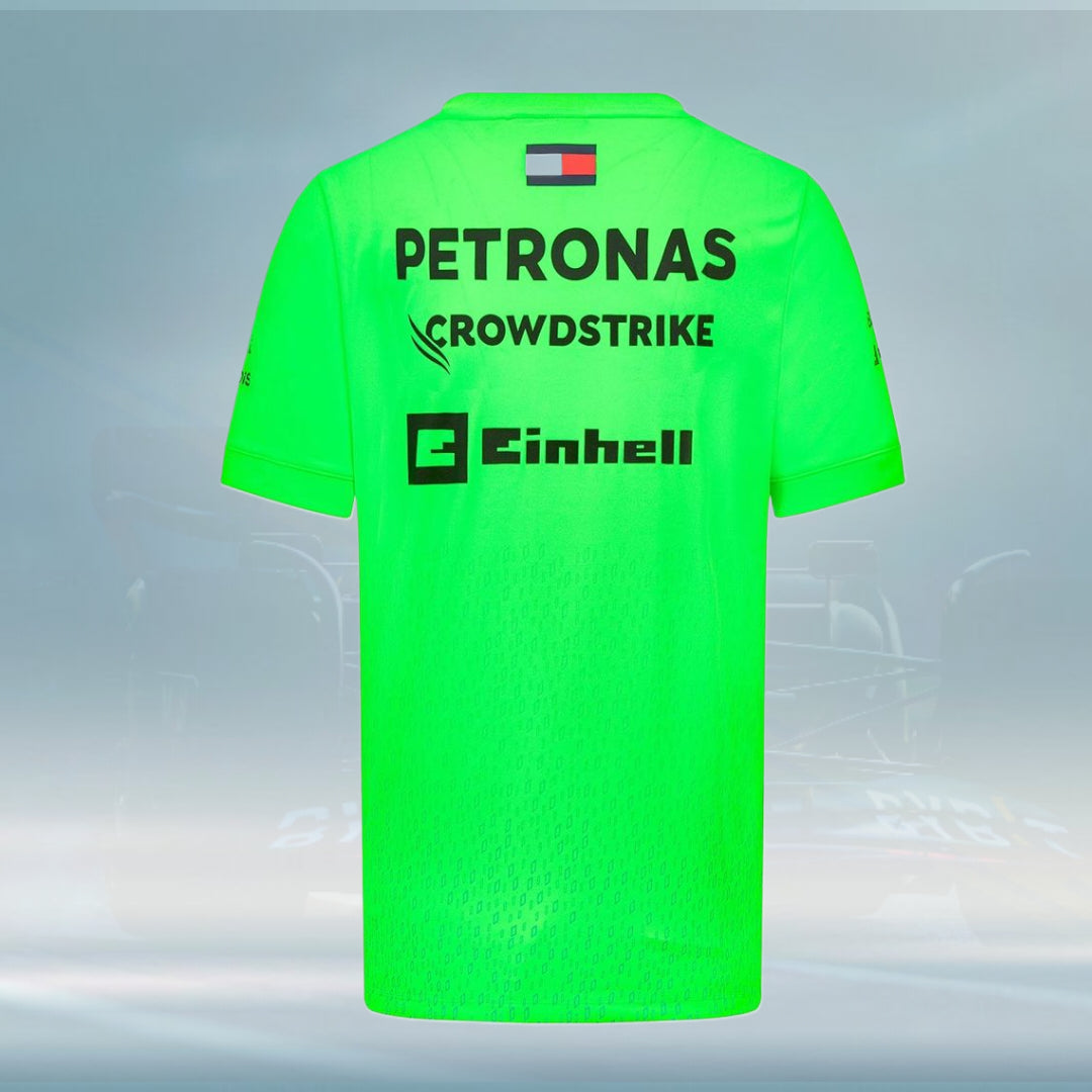 2023 Set Up Team Mercedes AMG F1 Men's T-shirt - Rental Sports