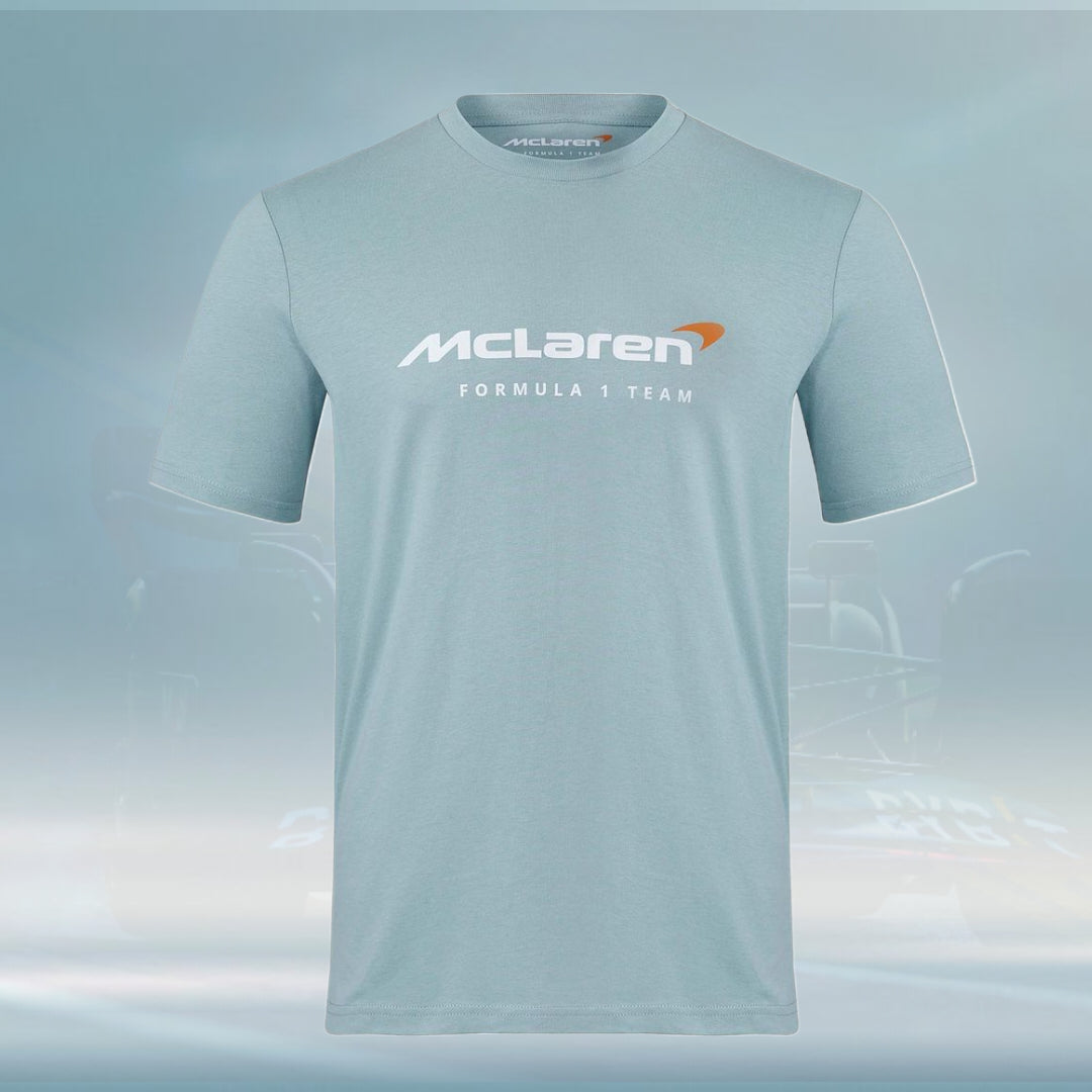 2023 Team McLaren F1 Mens Essentials T-Shirt Blue - Rental Sports