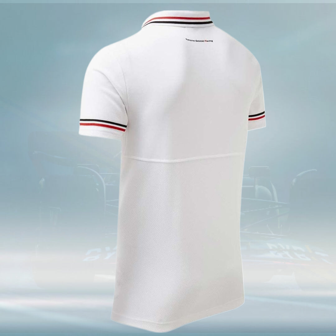 Toyota Japan Men's Racing Polo Shirt White - Rental Sports