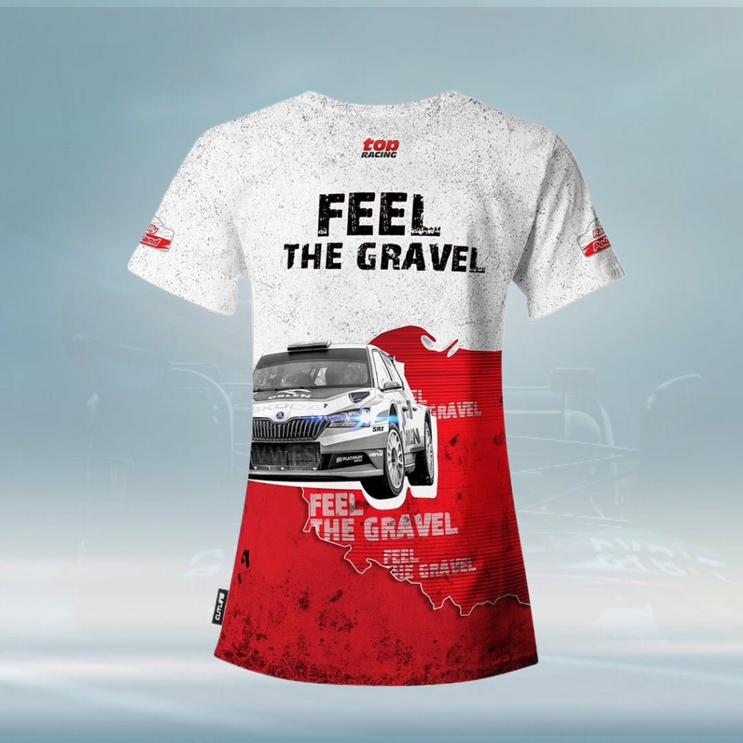 Rally Poland ERC Ladies T-shirt red - Rental Sports