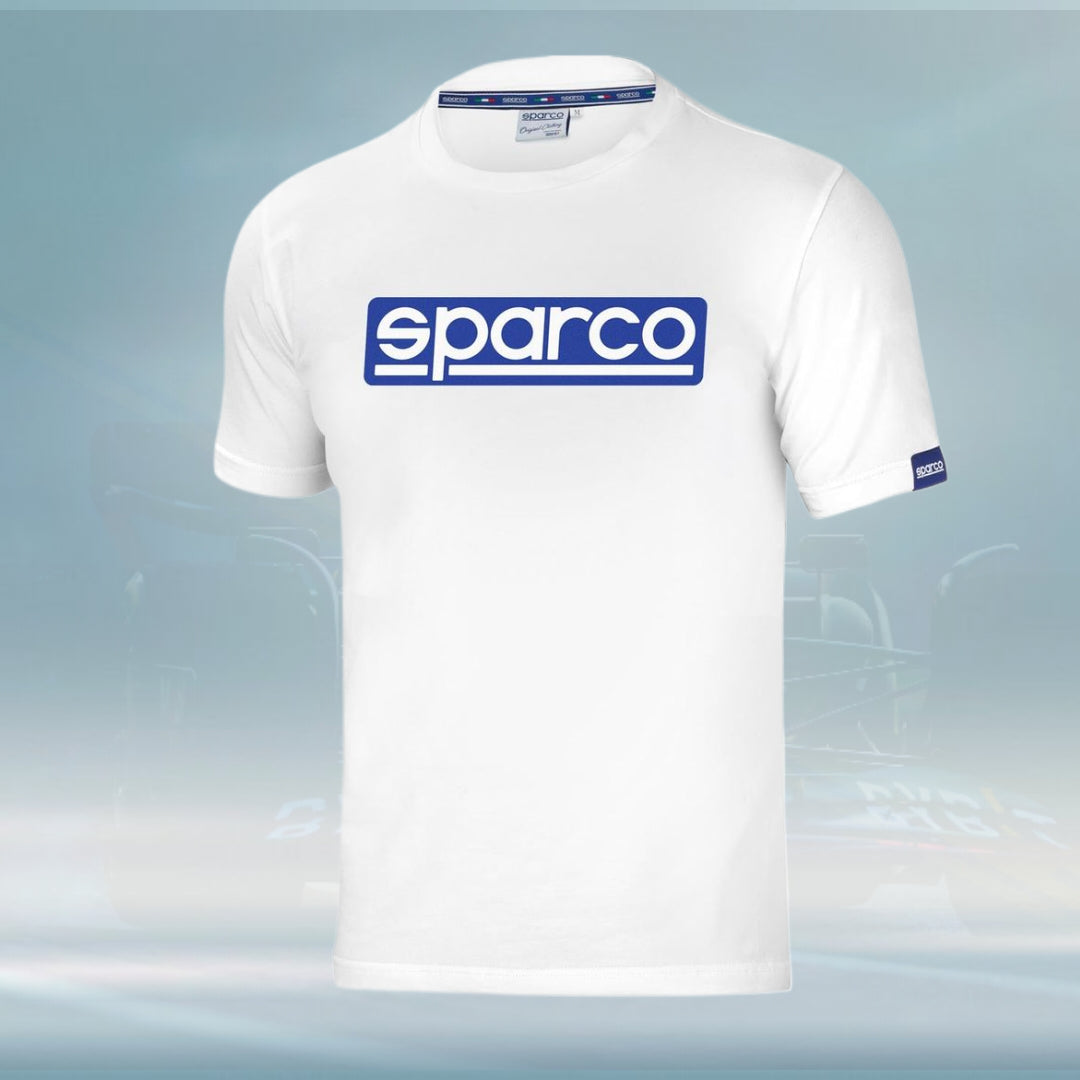 Sparco Italy Mens ORIGINAL T-shirt white - Rental Sports
