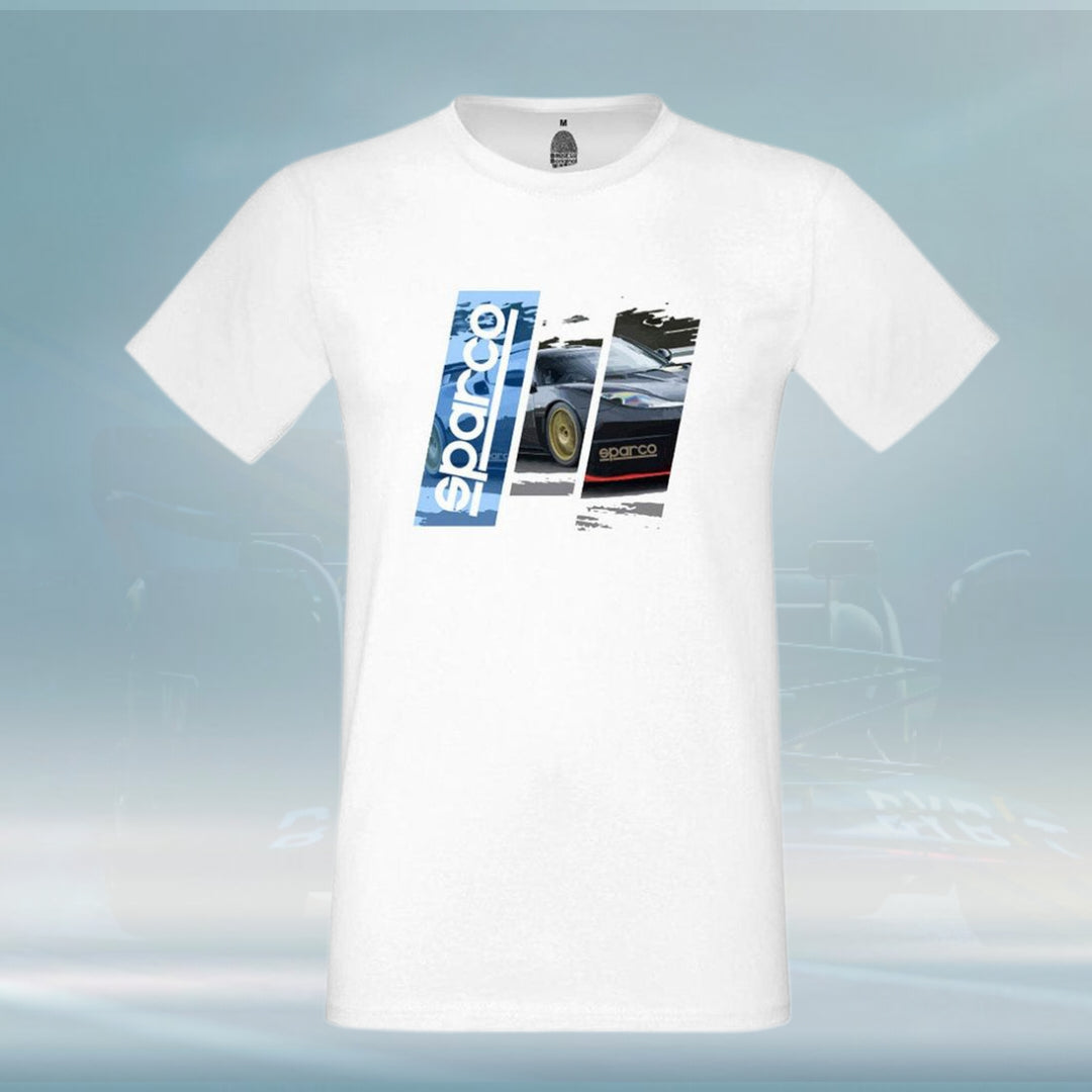 Sparco Italy Track Men's T-Shirt white - Rental Sports